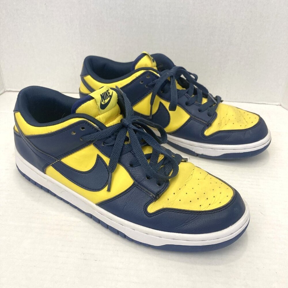 Nike Dunk Low Retro Shoes Mens Size 11 Varsity Maize‎ Navy Michigan DD1391-700